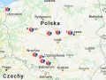 Mapa Polski z zaznaczonymi lokalizacjami. Czy A2 jest płatna? Sprawdź na mapie, gdzie znajdują się punkty.