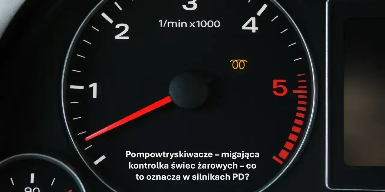 Kontrolka świec żarowych miga, wskazując problem z pompowtryskiwaczami, np. DTC P1113 w Oplu.