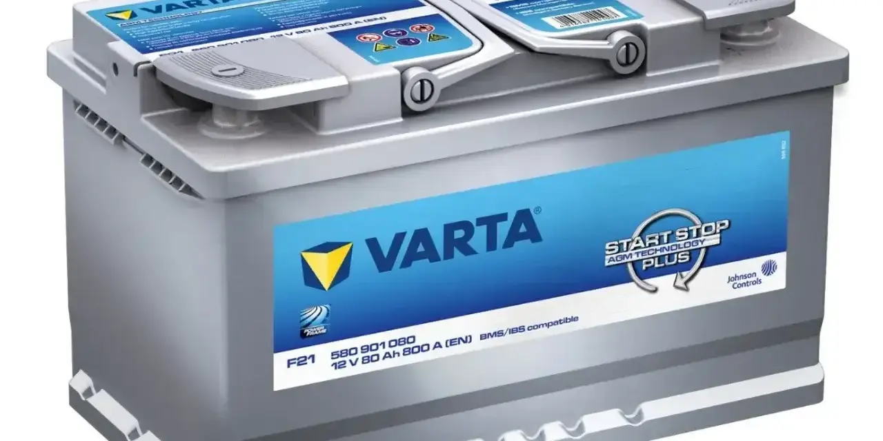 Akumulator samochodowy Varta AGM, 12V 80Ah 800A. Idealny do systemów Start-Stop.