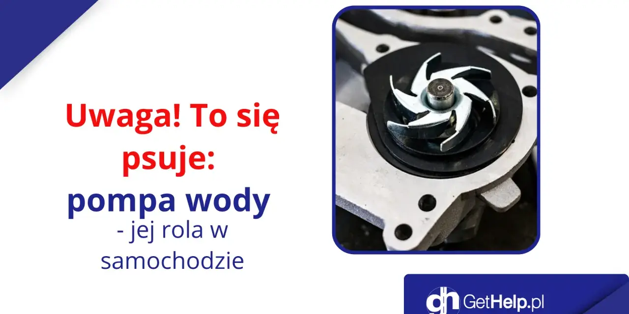 Widok z bliska na wirnik pompy wody w samochodzie. Ten element jest kluczowy dla chłodzenia silnika.