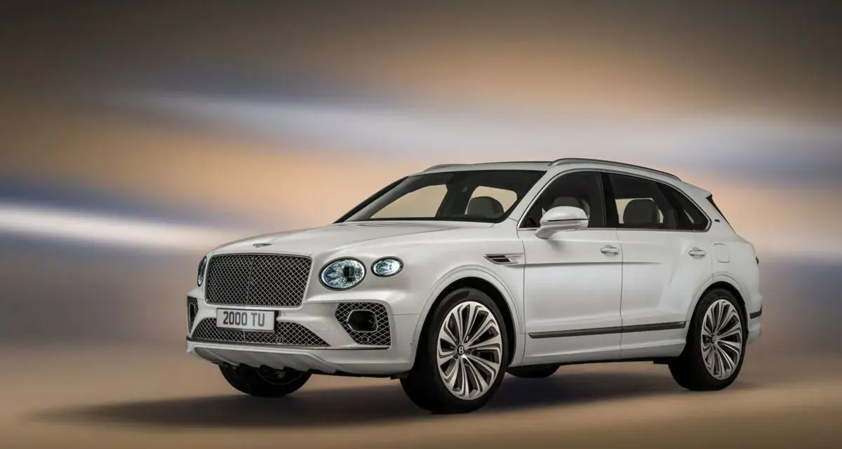 Biały Bentley Bentayga, luksusowy SUV. Sprawdź aktualną bentley bentayga cena i odkryj jego możliwości.