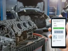 Diagnostyka silnika Opla z kodem DTC P0304. Na ekranie telefonu widoczny kod błędu P0304, wskazujący na problem z zapłonem cylindra 4.