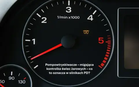 Kontrolka świec żarowych miga, wskazując problem z pompowtryskiwaczami, np. DTC P1113 w Oplu.