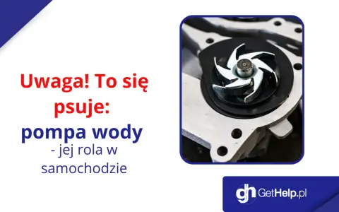 Widok z bliska na wirnik pompy wody w samochodzie. Ten element jest kluczowy dla chłodzenia silnika.