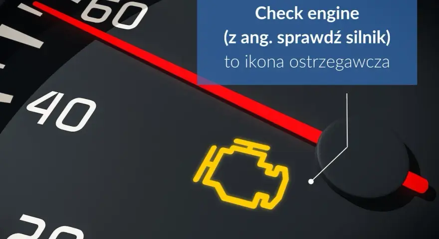 Żółta kontrolka silnika na desce rozdzielczej, która oznacza "Check engine", to sygnał, by sprawdzić jego stan.