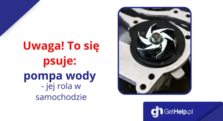 Widok z bliska na wirnik pompy wody w samochodzie. Ten element jest kluczowy dla chłodzenia silnika.