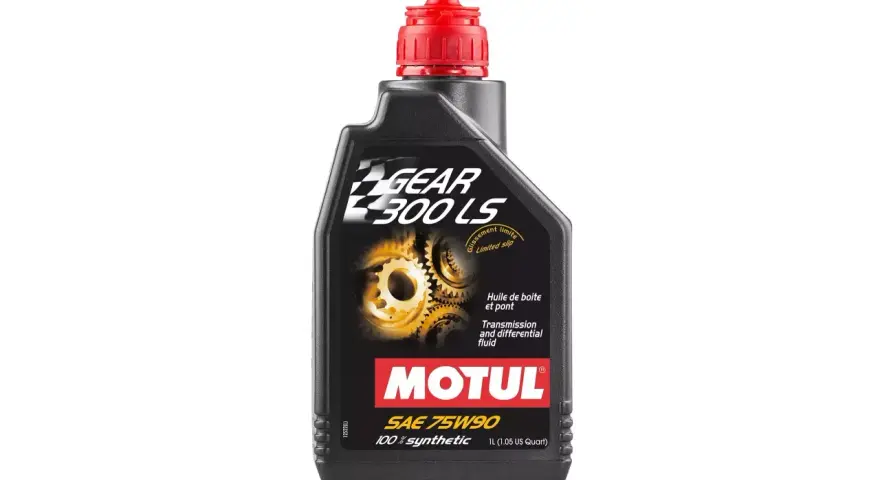 Olej Motul Gear 300 LS SAE 75W90, 1L. Idealny wybór, jeśli zastanawiasz się, jaki olej do skrzyni biegów wybrać do sportowej jazdy.