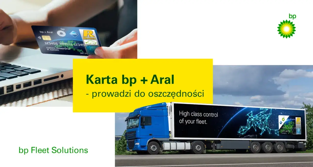 Karta paliwowa bp + Aral prowadzi do oszczędności. Widoczna na zdjęciu karta bp + Aral jest używana do płatności za paliwo.