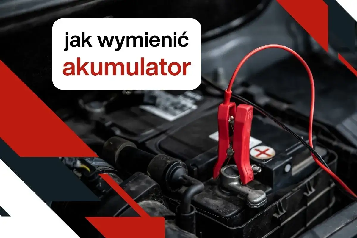 Czerwony kabel z klemą podłączony do akumulatora samochodowego. Dowiedz się, jaki akumulator wybrać i jak go wymienić.