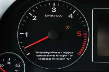 Kontrolka świec żarowych miga, wskazując problem z pompowtryskiwaczami, np. DTC P1113 w Oplu.